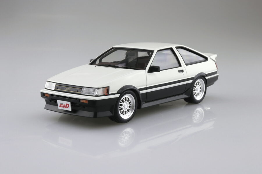 1:24 Scale Aoshima Initial-D Akiyama Wataru AE86 Levin Model Kit - Image 2