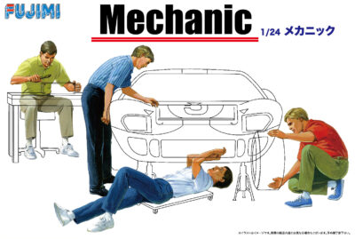 1:24 Scale Fujimi Mechanic Figures Accessory Set Model Kit