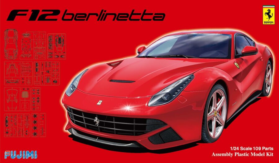1:24 Scale Fujimi Ferrari Berlinetta F12 DX Model Kit