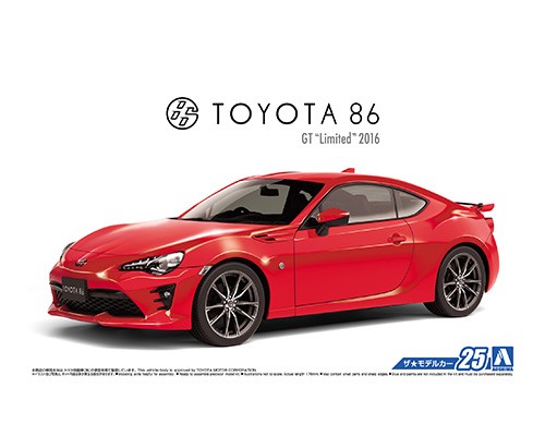 1 24 Scale Aoshima Toyota GT86 25p