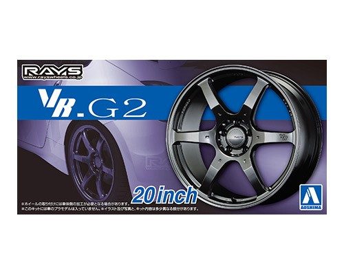 1:24 Scale Rays Volk Racing VR-G2 Wheel and Tyre Set 20inch Model Kit
