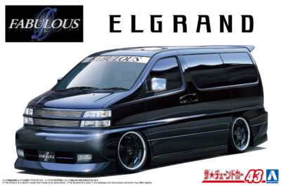 1:24 Scale Aoshima Nissan Fabulous Elgrand APE50 2000 Car Model Kit