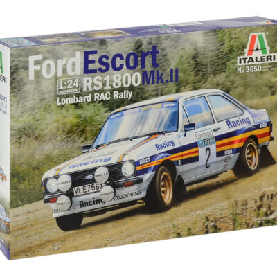 1:24 Scale Italeri Ford Escort RS1800 Mk2 Lombard Rally Car Model Kit