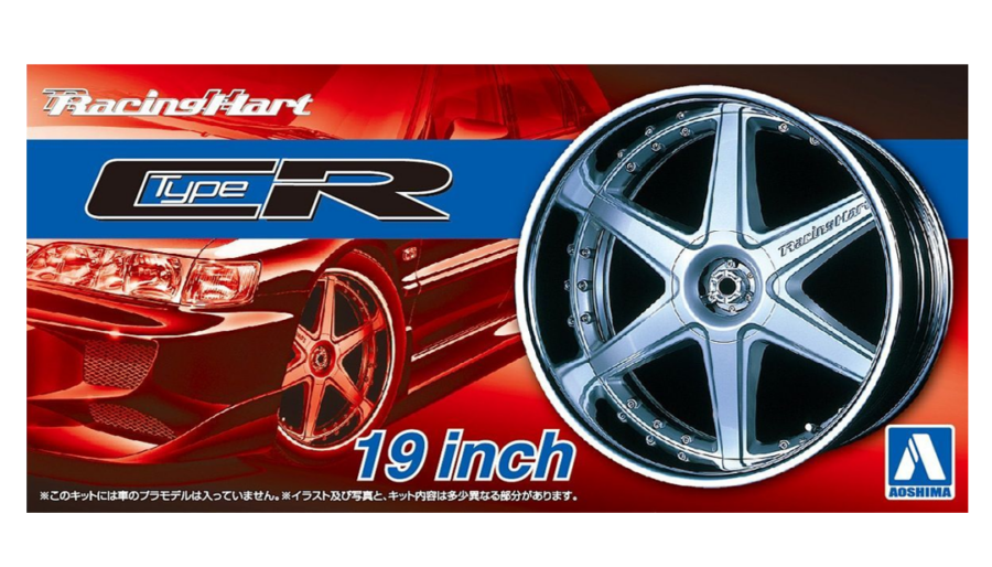 1:24 Scale Racing Hart Type CR 19inch Wheels & Tyre Set