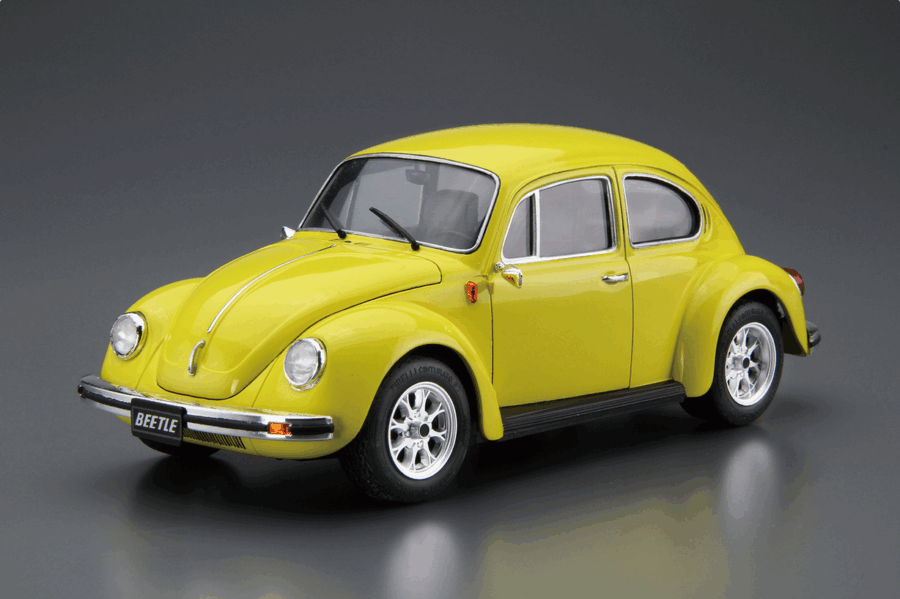 1:24 Scale Aoshima Volkswagen 13AD Beetle 1303S '73 Model Kit - Image 2