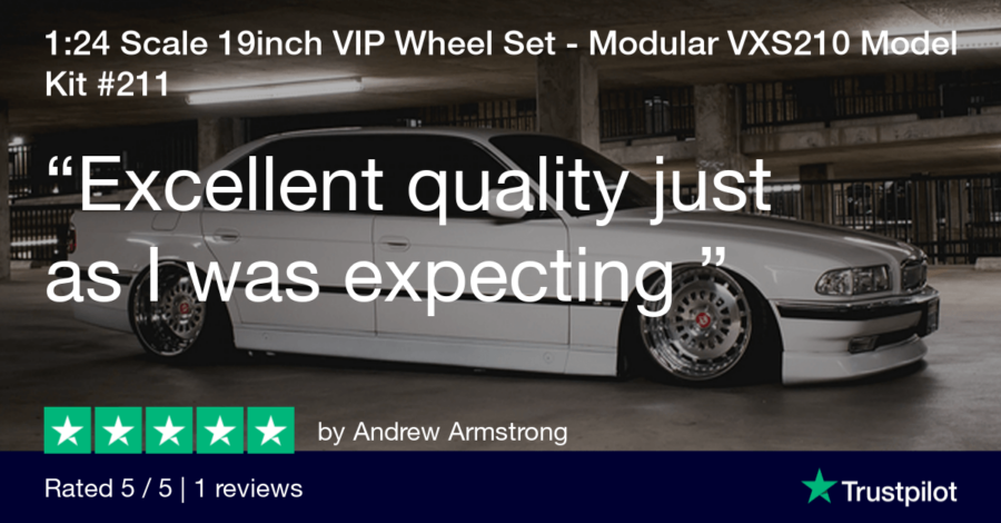 1:24 Scale VIP Modular VXS210 19 Inch Wheels & Tyre Set - Image 2