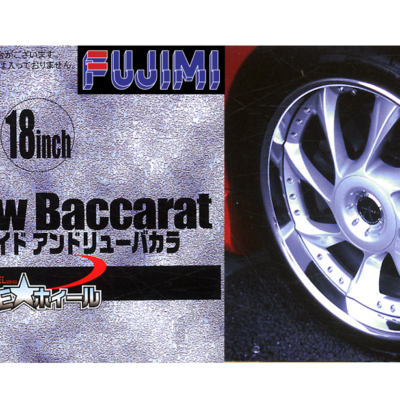 1:24 scale Fujimi Veilside Andrew Baccarat 18 Inch Wheels & Tyres Set
