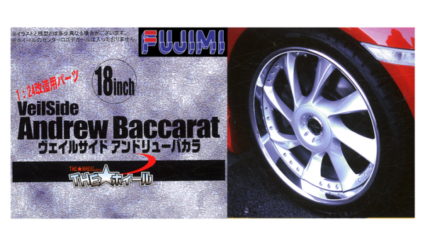 1:24 Scale Veilside Andrew Baccarat 18 Inch Wheels & Tyres Set