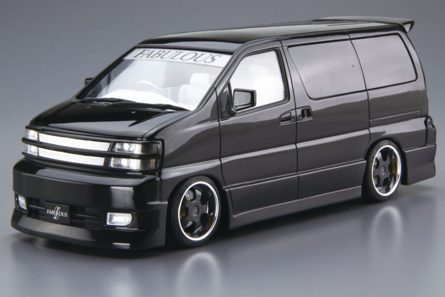 1:24 Scale Aoshima Nissan Fabulous Elgrand APE50 2000 Model Kit - Image 2