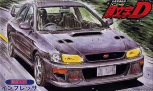 1:24 Scale Initial D Subaru Impreza Takumi WRX STI Type R Model Kit #1019
