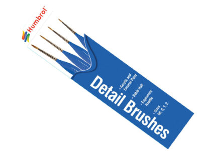 Humbrol Detail Brush Pack Sizes - 00,0,1,2