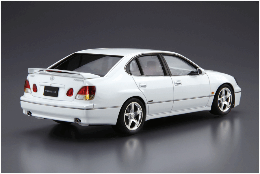 1:24 Scale Aoshima Toyota JZS161 Aristo V300 Vertex Edition '97 Model Kit - Image 3