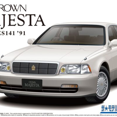 1:24 Scale Aoshima Toyota UZS141 Crown Majesta C-Type Car Model Kit