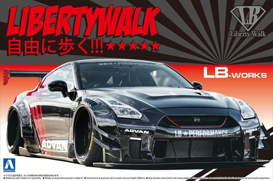 1:24 Scale Aoshima  LB Works R35 GT-R type 2 Ver.2 Model Kit