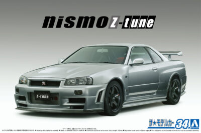 1:24 Scale Aoshima Nissan Skyline R34 GTR NISMO Z Tune '04 Car Model Kit