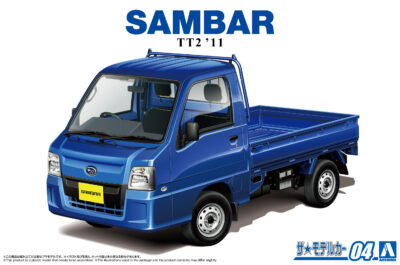 1:24 Scale Aoshima Subaru Sambar WR Blue Ltd Car Model Kit