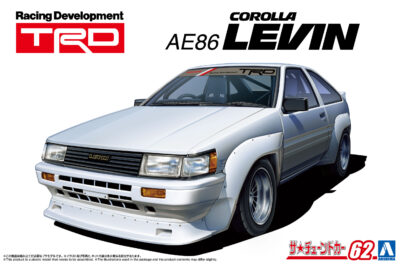 1:24 Scale Aoshima Toyota AE86 Corolla Levin TRD '83 Car Model Kit