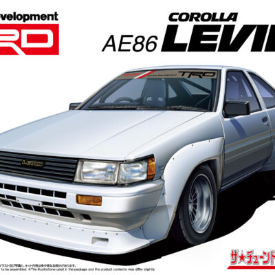 1:24 Scale Aoshima Toyota AE86 Corolla Levin TRD '83 Car Model Kit