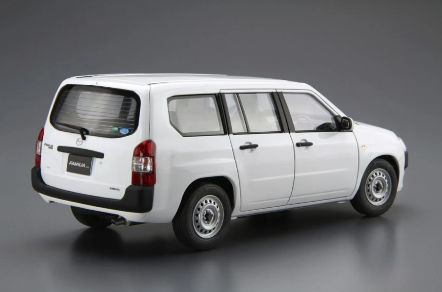 1:24 Scale Aoshima Mazda Familia Van 2018 NCP160M Model Kit - Image 3