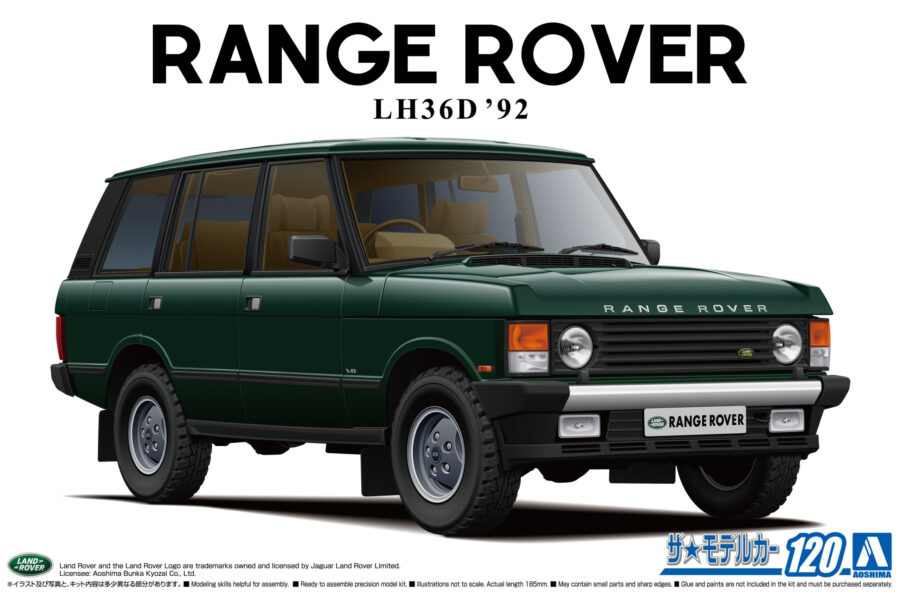1:24 Scale Aoshima Range Rover LH36D Classic 1992 Model Kit