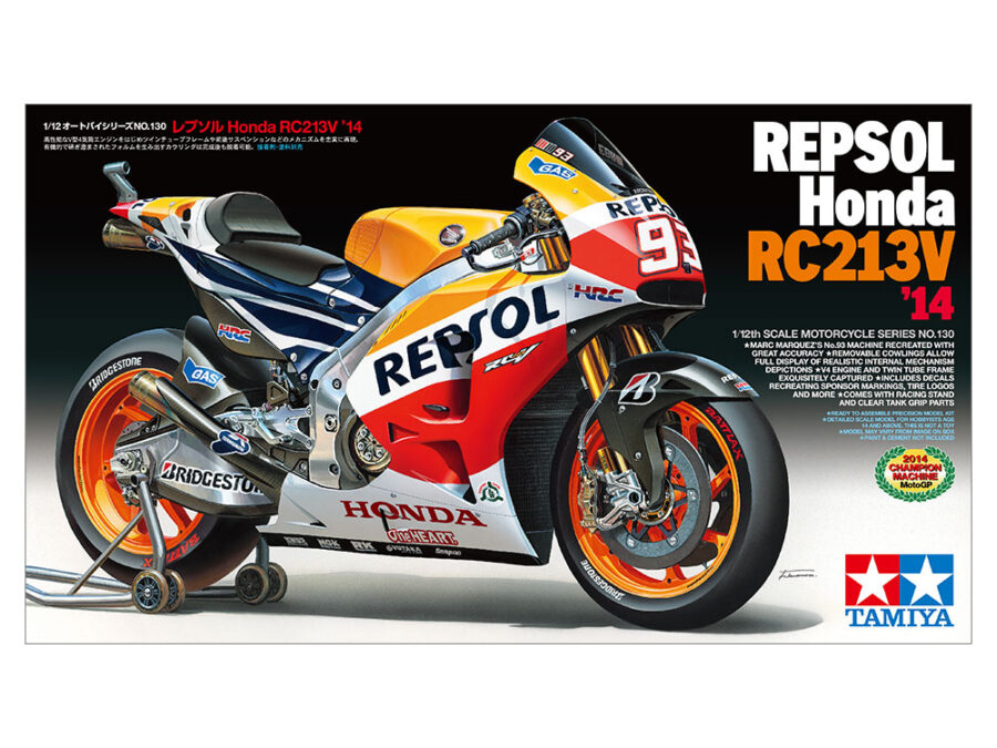 1:12 Scale Tamiya Honda RC213V Repsol 2014 Model Bike Kit