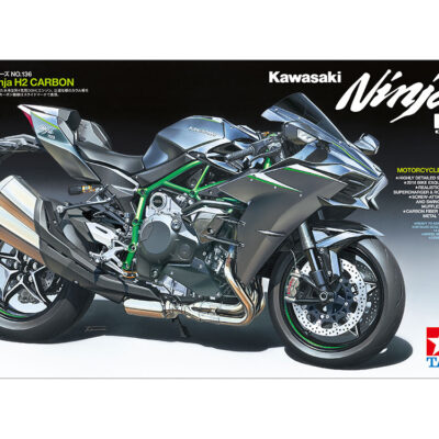 1:12 Scale Tamiya Kawasaki Ninja H2 Carbon Model Bike Kit