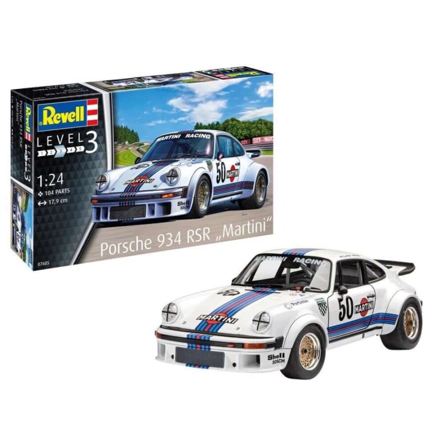 1:24 Scale Revell Porsche 934 911 RSR Martini Version Model Car Kit