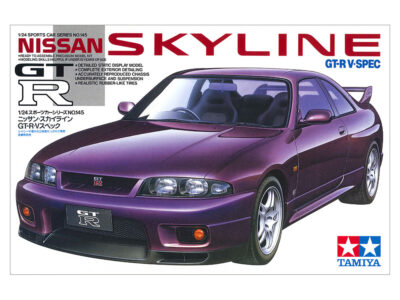 1:24 Scale Tamiya Nissan Skyline R33 GTR V-Spec Model Kit