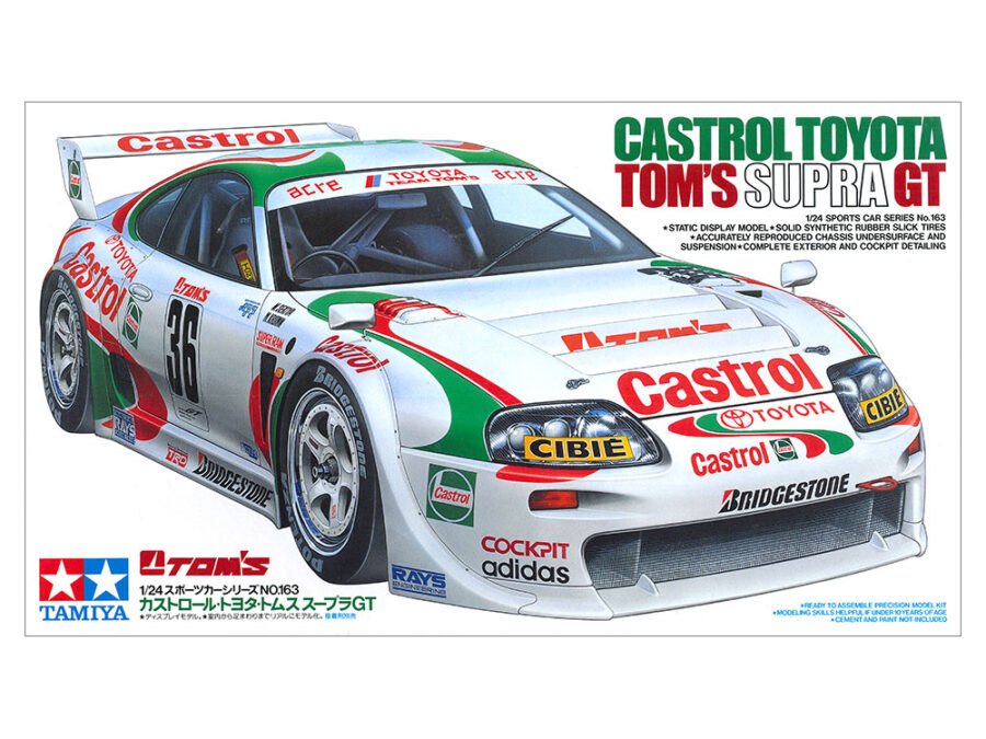1:24 Scale Tamiya Castrol Toyota Tom's Supra GT Model Kit