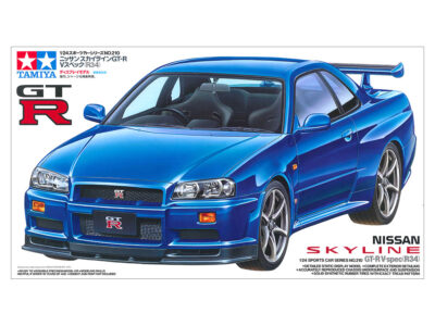 1:24 Scale Tamiya Nissan Skyline R34 GTR VSpec Model Car Kit