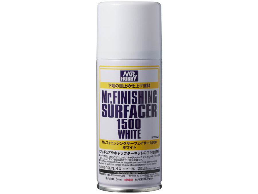 Mr.Hobby Mr.Finishing Surfacer 1500 Spray Can 170ml - White