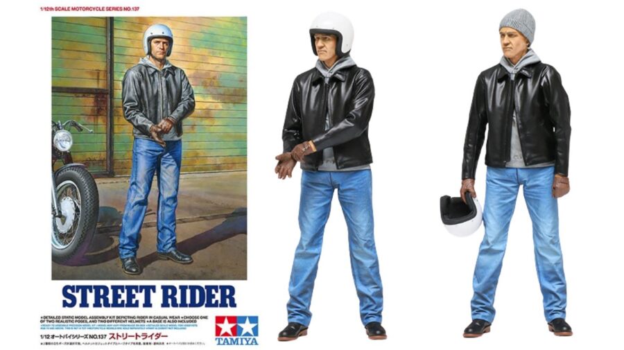 1:12 Scale Tamiya Street Rider Figure For all 1:12 Bike Model Kits