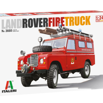 1:24 Scale Italeri Land Rover Fire Truck Version Model Kit