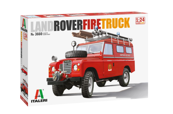 1:24 Scale Italeri Land Rover Fire Truck Version Model Kit #1287p