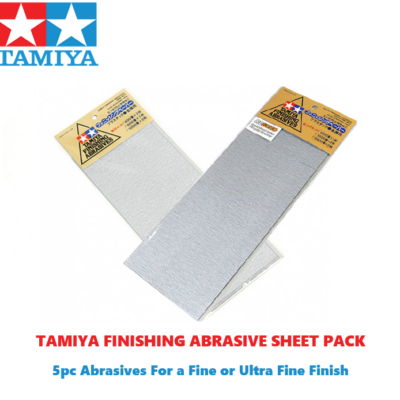 Tamiya Finishing Abrasives Sheet Pack for Prep/Painting Model Kits