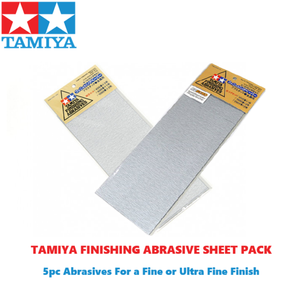 Tamiya Finishing Abrasives Sheet Pack for Prep/Painting Model Kits