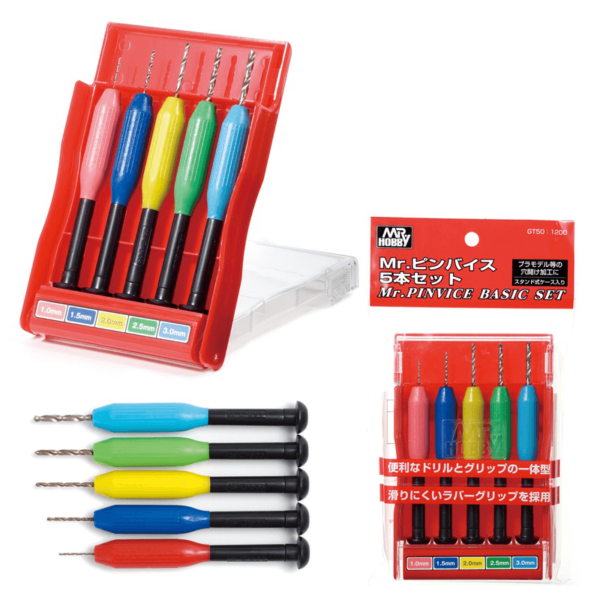 Mr Hobby Mr Pin Vice Hand Drill Set for Making Models #2113