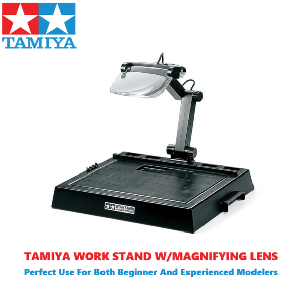 Tamiya Workstation With Magnifying Lens For Building Model Kits