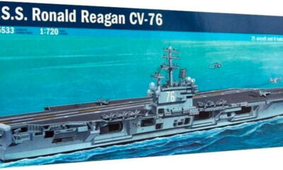 1:720 Scale Italeri USS Ronald Reagan Ship Model Kit
