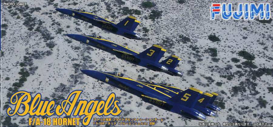 1:72 Scale Fujimi US Navy F/A 18 Hornet C Blue Angels Plane Model Kit