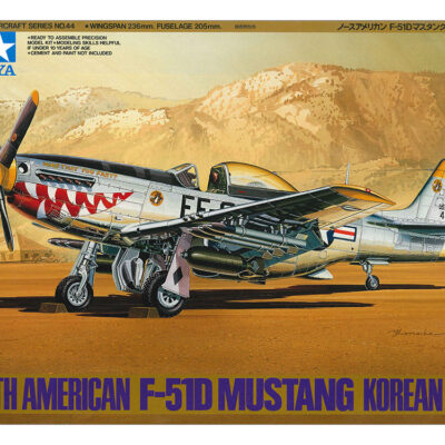 1:48 scale Tamiya North American F-51D Mustang Korean War Model Kit