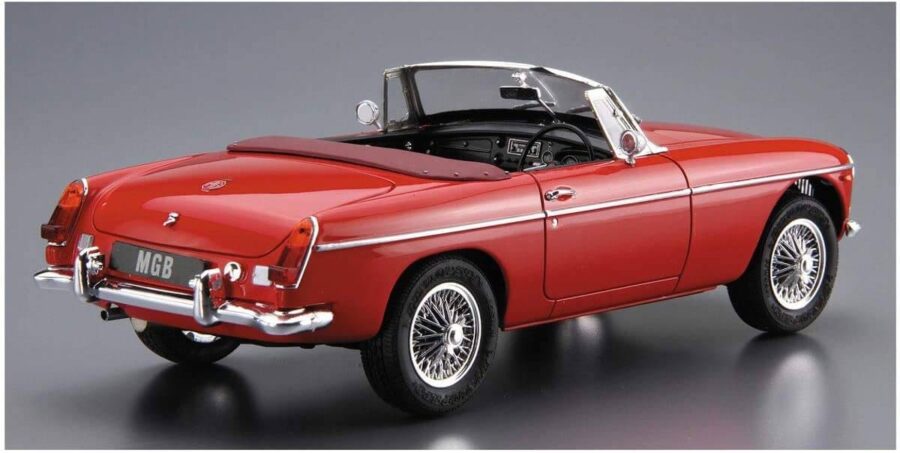 1:24 Scale Aoshima MG MGB G/HM4 MK2 Roadster 1968 Model Kit - Image 3