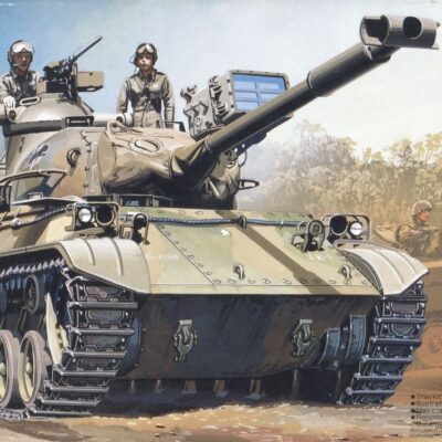 1:76 scale Fujimi Japanese JGSDF Type 61(4-1) Tank Model Kit