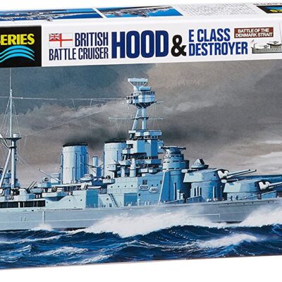 1:700 scale Tamiya British Battle Cruiser Hood & E Class Destroyer Ship Model Kit