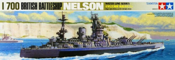 1:700 Scale Tamiya HMS Nelson Battleship Model Kit