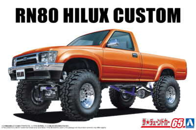 1:24 Scale Aoshima Toyota RN80 Hilux Long Bed Lift Up Model Kit
