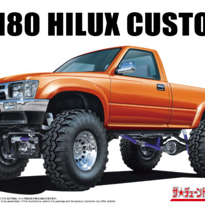 1:24 Scale Aoshima Toyota RN80 Hilux Long Bed Lift Up Model Kit
