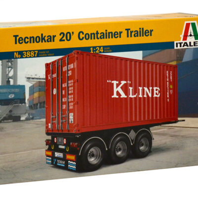 1:24 scale Italeri 20ft Tecnokar Container Trailer Model Kit