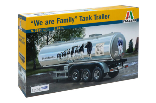 1:24 Scale Italeri 40' We Are Family Tank Trailer Model Kit