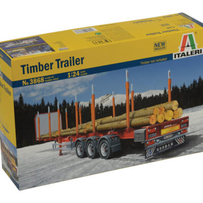 1:24 scale Italeri Logger Timber Trailer Model Kit